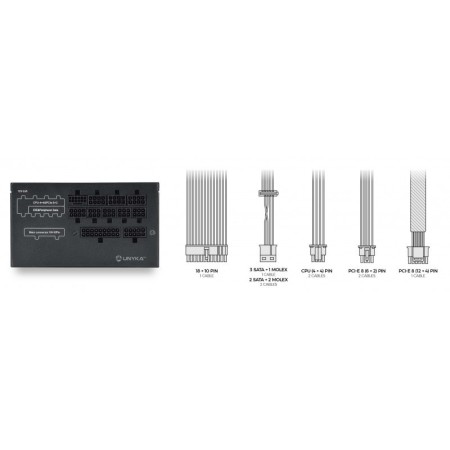 Fuente alimentacion unyka atilius gaming atx 850w