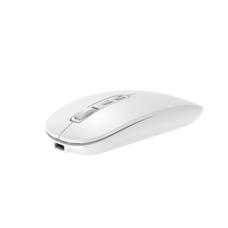 Coolbox Ratón W02-IA Inalámbrico RF+BT Blanco