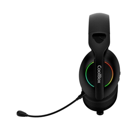 Auriculares con microfono coolbox wb01 inalambricos gaming bluetooth negro