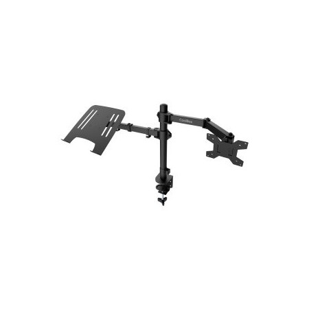 COOLBOX Soporte Monitor+Portátil Monobrazo Acero