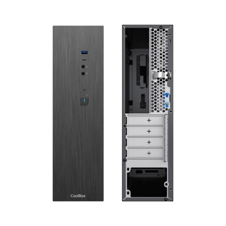 Caja ordenador coolbox t370 - 1 matx negro con fuente tfx