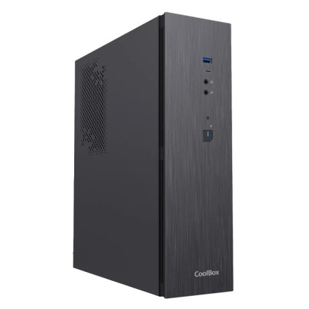 Caja ordenador coolbox t370 - 1 matx negro con fuente tfx