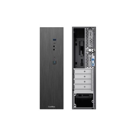 Caja ordenador coolbox t370 - bz matx negro con fuente tfx bronze