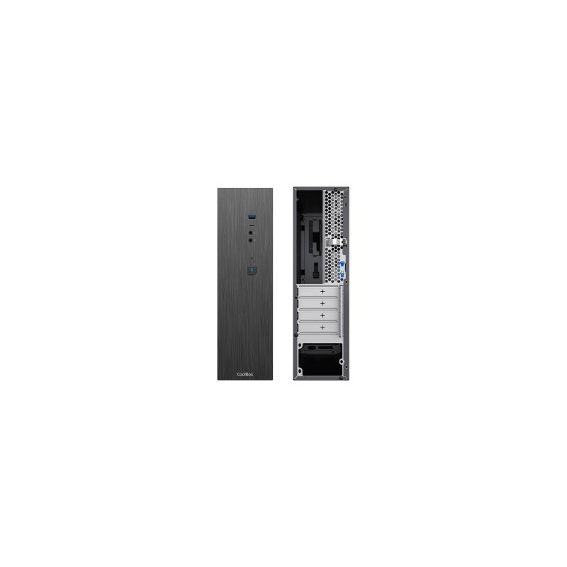 Caja ordenador coolbox t370 - bz matx negro con fuente tfx bronze