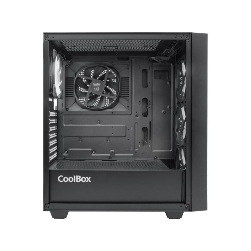 Caja ordenador gaming coolbox ga300 grid line atx argb cristal templado negro