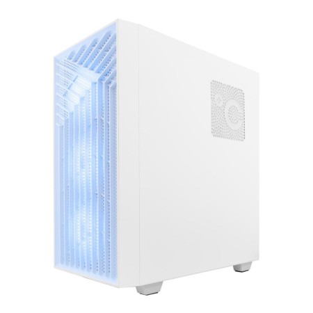 Caja ordenador gaming coolbox ga300 grid line atx argb cristal templado blanco