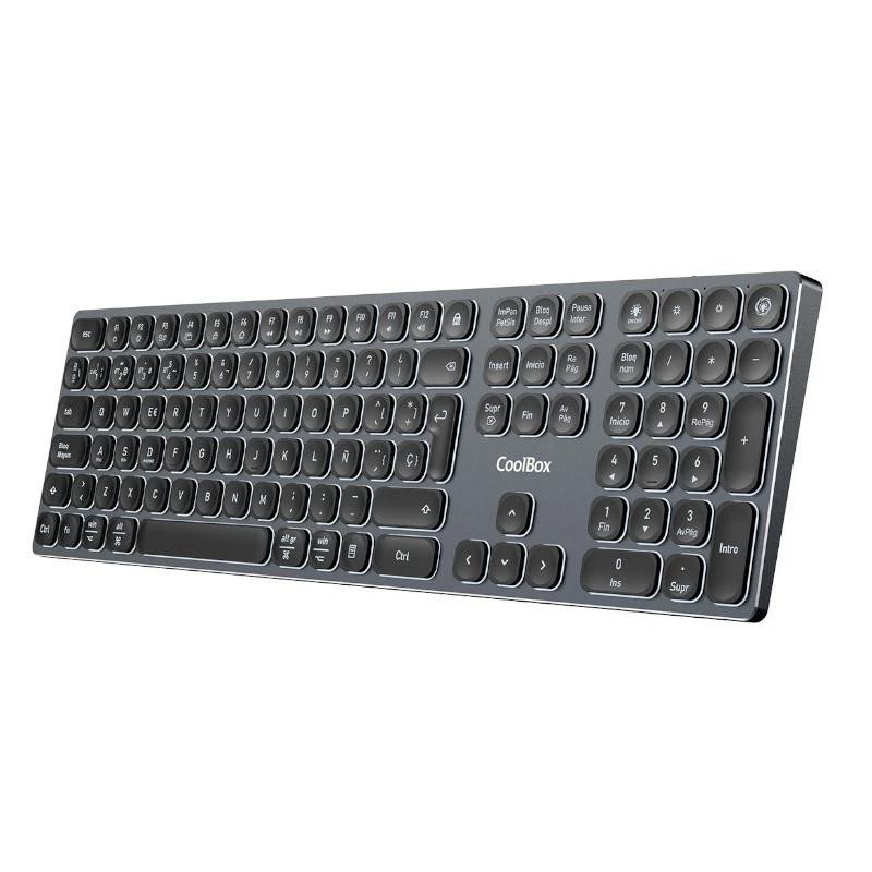 Teclado inalambrico retroiluminado coolbox moonlight key b431