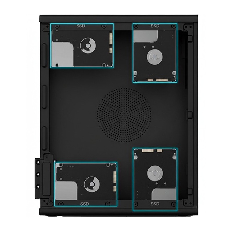 Caja ordenador coolbox matx slim t100 usb - c 3.2 gen1 full metal s - fte + 1 vent. 90mm