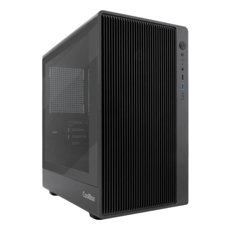 Caja ordenador gaming coolbox gm350 darkface matx cristal templado negra