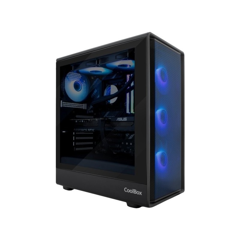 Caja ordenador gaming coolbox ga700 darkside atx cristal templado negra