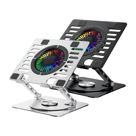 Soporte - base refrigeracion para portatil coolbox coolair 1vrgb ajustable haste 17 pulgadas negro
