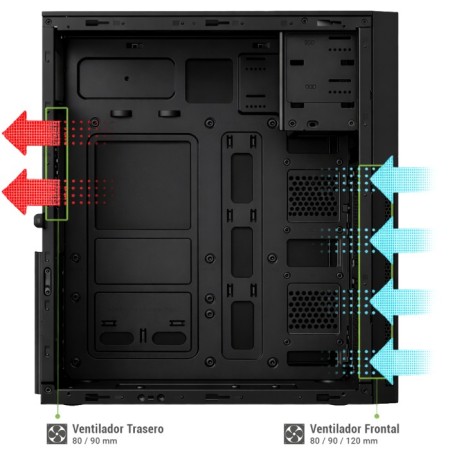 Caja ordenador coolbox atx a780 usb - c 3.2 gen1 fte.500w basic500