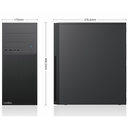 Caja ordenador coolbox atx a780 usb - c 3.2 gen1 fte.650w powerline3 efiefciencia 85%