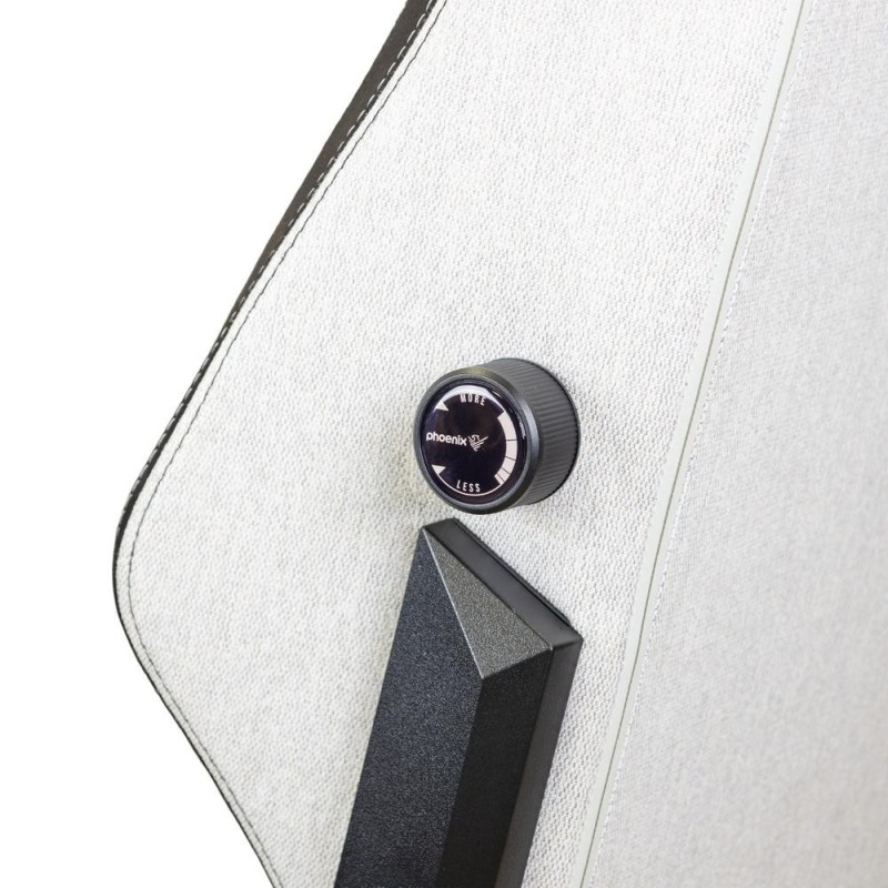 Silla gaming phoenix monarch remaster tela gris y negro talla r