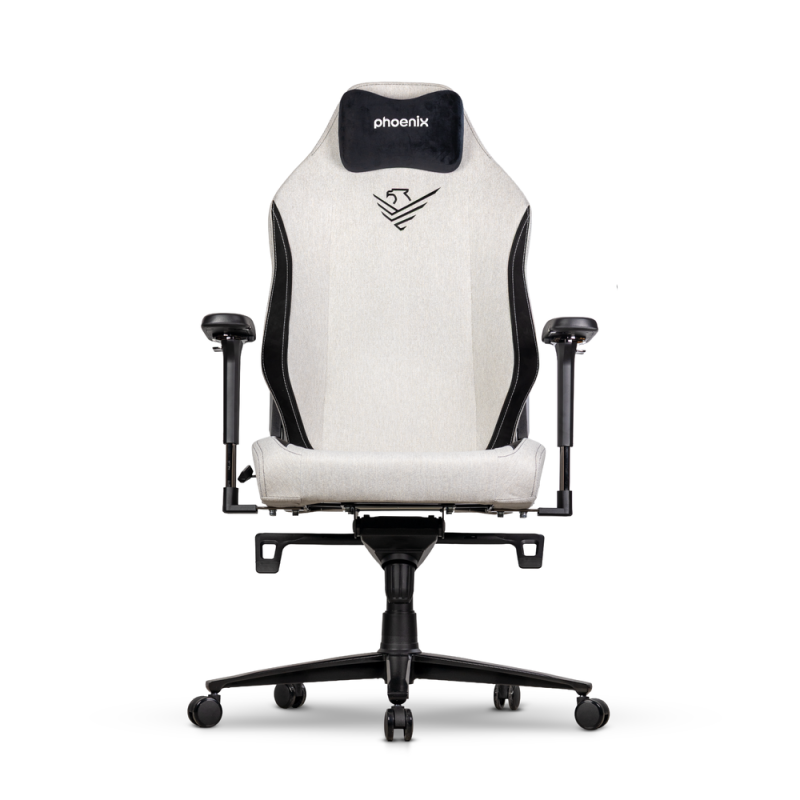 Silla gaming phoenix monarch remaster tela gris y negro talla xl