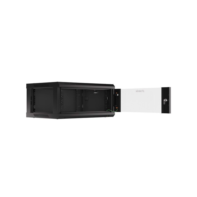 Armario rack phoenix 4u 600x450x279 auto - ensamblado 19″ hasta 60 kg negro