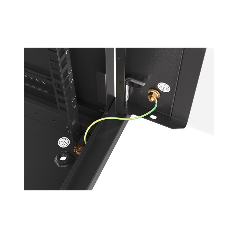 Armario rack phoenix 6u 600x450x368 auto - ensamblado 19″ hasta 60 kg negro