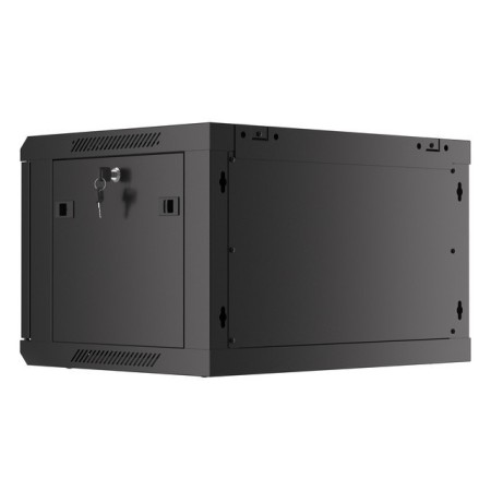 Armario rack phoenix 6u 600x450x368 auto - ensamblado 19″ hasta 60 kg negro