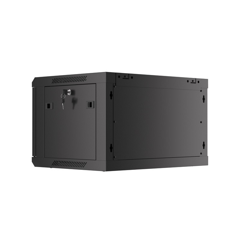 Armario rack phoenix 6u 600x450x368 auto - ensamblado 19″ hasta 60 kg negro