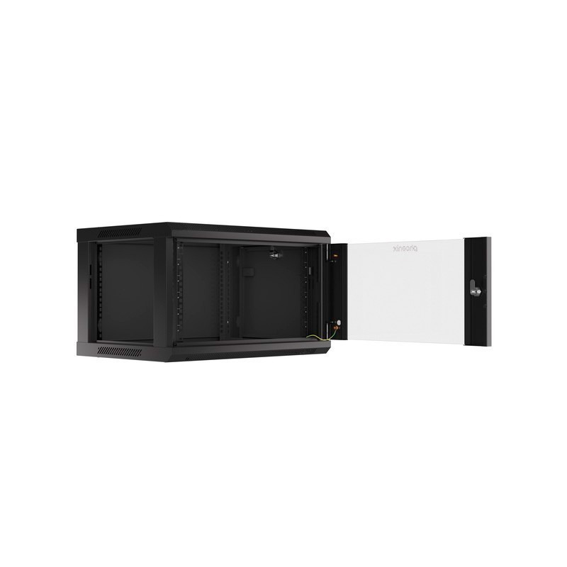 Armario rack phoenix 6u 600x450x368 auto - ensamblado 19″ hasta 60 kg negro