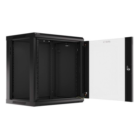 Armario rack phoenix 12u 600x450x640 auto - ensamblado 19″ hasta 60 kg negro