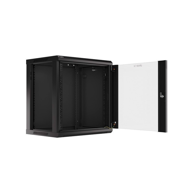 Armario rack phoenix 12u 600x450x640 auto - ensamblado 19″ hasta 60 kg negro