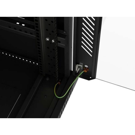 Armario rack phoenix 22u 600x800 de pie servidor 19″ hasta 1000 kg negro