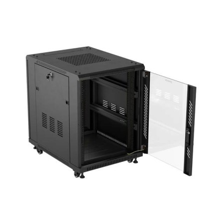 Armario rack phoenix 15u 600x800 servidor 19″ alta densidad negro