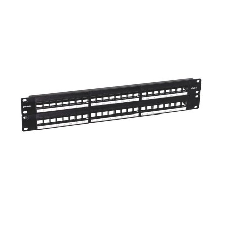 Phoenix patch panel vacio para rack de 48 puertos categoria 6 1u