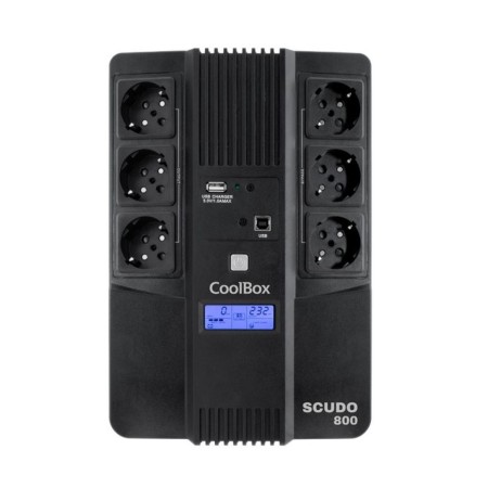 COOLBOX SAI SCUDO3 800VA/480W CON PANTALLA LCD