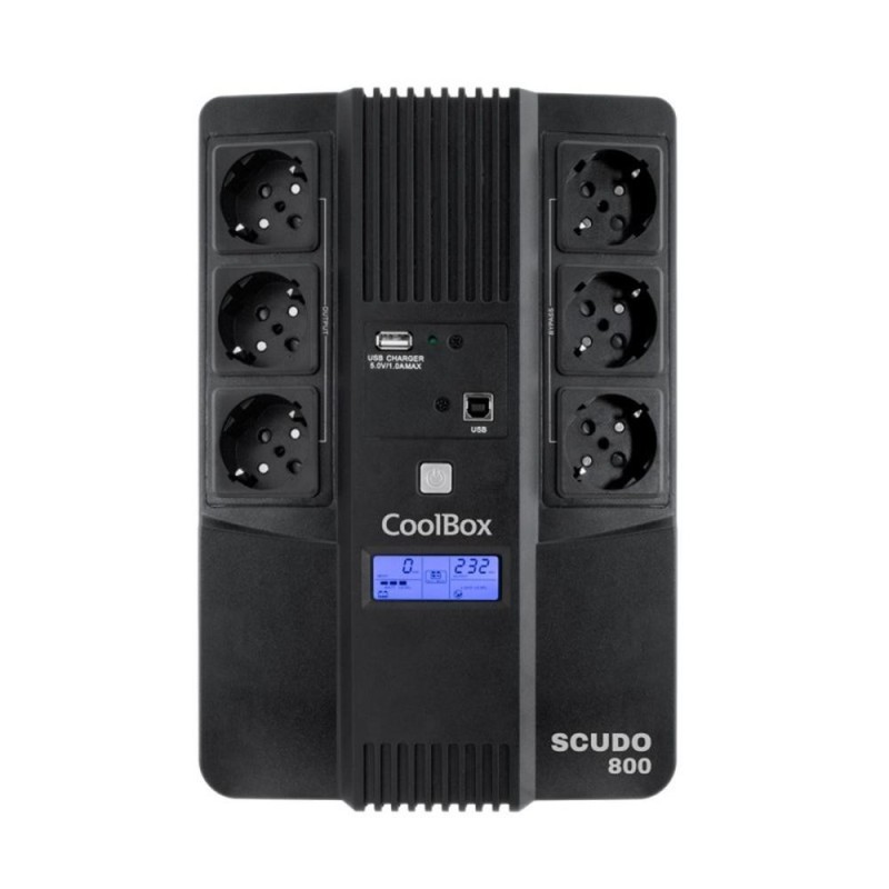 COOLBOX SAI SCUDO3 800VA/480W CON PANTALLA LCD
