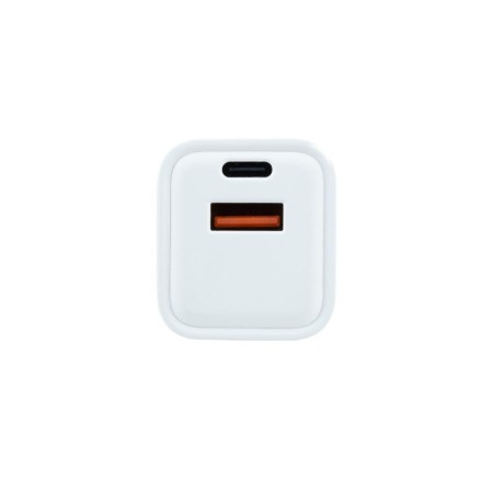 Coolbox Cargador Gan 20W USB-C/USB-A PARED