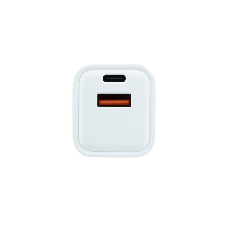 Coolbox Cargador Gan 20W USB-C/USB-A PARED