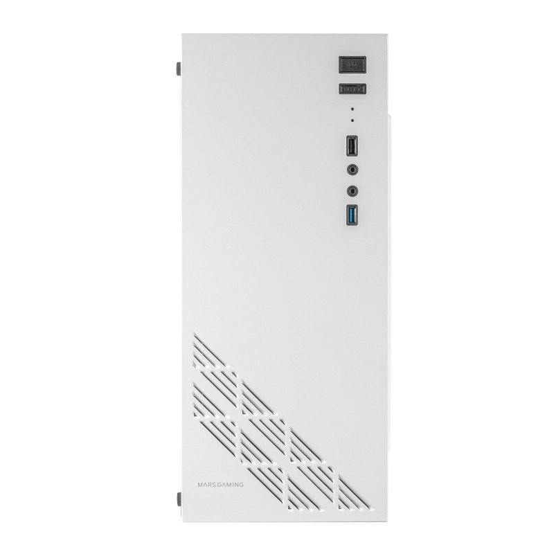 Caja ordenador mars gaming mc100w blanco atx 1 x usb 3.0 1 x usb 2.0 1 x 90mm frgb
