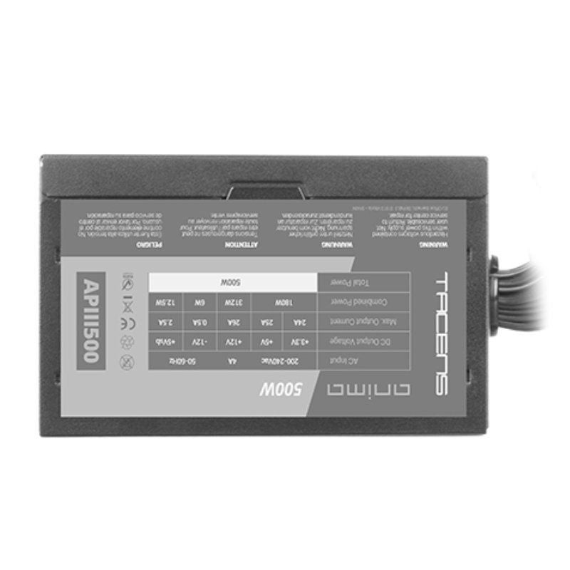 Tacens ANIMA Fuente APIII500 500W PSU 85% EF Black