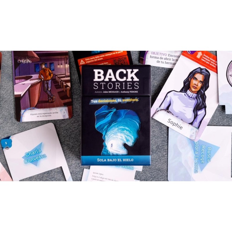 Juego de mesa back stories - sola bajo el hielo