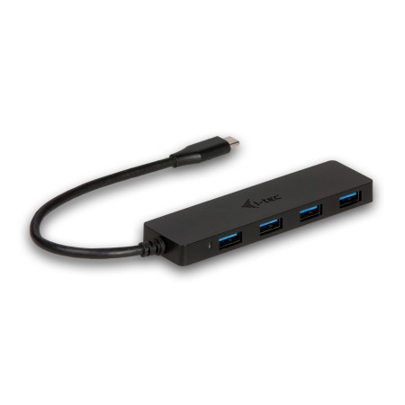 Hub i - tec usb - c delgado con 4 puertos usb 3.0 con cable integrado 20cm