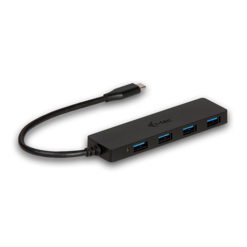 Hub i - tec usb - c delgado con 4 puertos usb 3.0 con cable integrado 20cm
