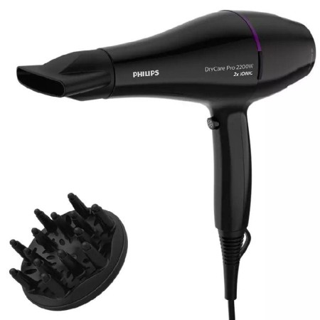Secador de pelo philips drycare advanced pro 2200w ionizador x2 - frio - boq.9mm - cable 1.8m - 6 posiciones