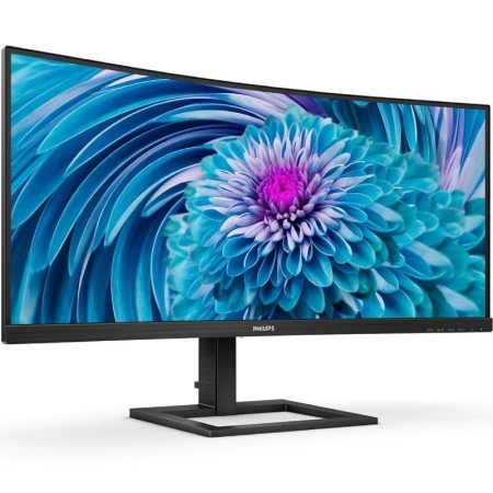 Monitor Profesional Ultrapanorámico Curvo Philips 346E2CUAE 34″/ UWQHD/ Multimedia/ Regulable en altura/ Negro