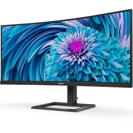 Monitor Profesional Ultrapanorámico Curvo Philips 346E2CUAE 34″/ UWQHD/ Multimedia/ Regulable en altura/ Negro