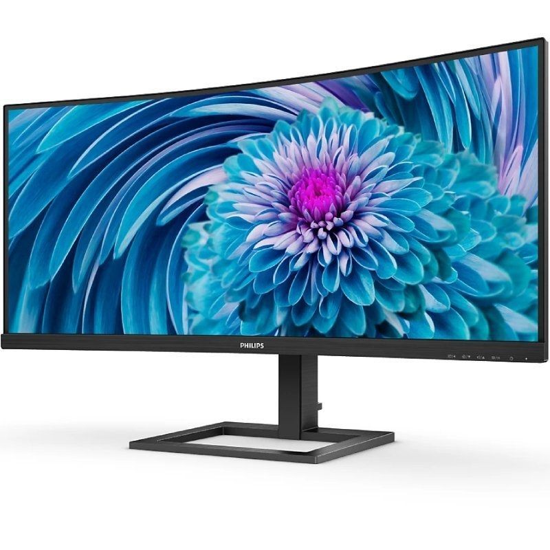 Monitor Profesional Ultrapanorámico Curvo Philips 346E2CUAE 34″/ UWQHD/ Multimedia/ Regulable en altura/ Negro