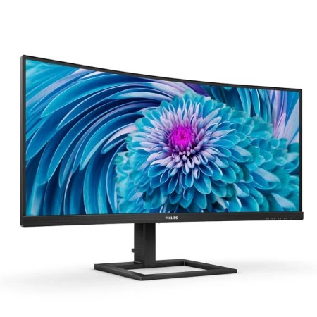 Monitor Profesional Ultrapanorámico Curvo Philips 346E2CUAE 34″/ UWQHD/ Multimedia/ Regulable en altura/ Negro