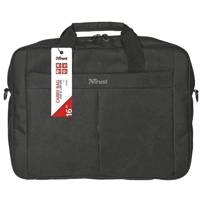 Maletín Trust Primo para Portátiles hasta 16″/ Negro