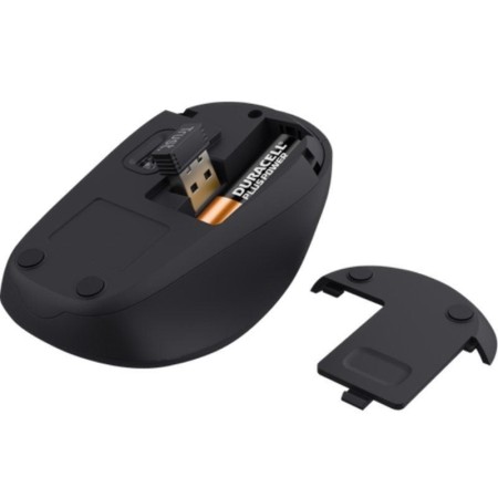Ratón Mini Inalámbrico Trust Yvi+ Silent/ Hasta 1600 DPI/ Rojo