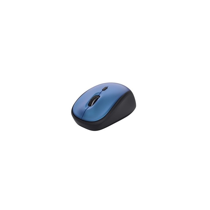 Ratón Mini Inalámbrico Trust Yvi+ Silent/ Hasta 1600 DPI/ Azul