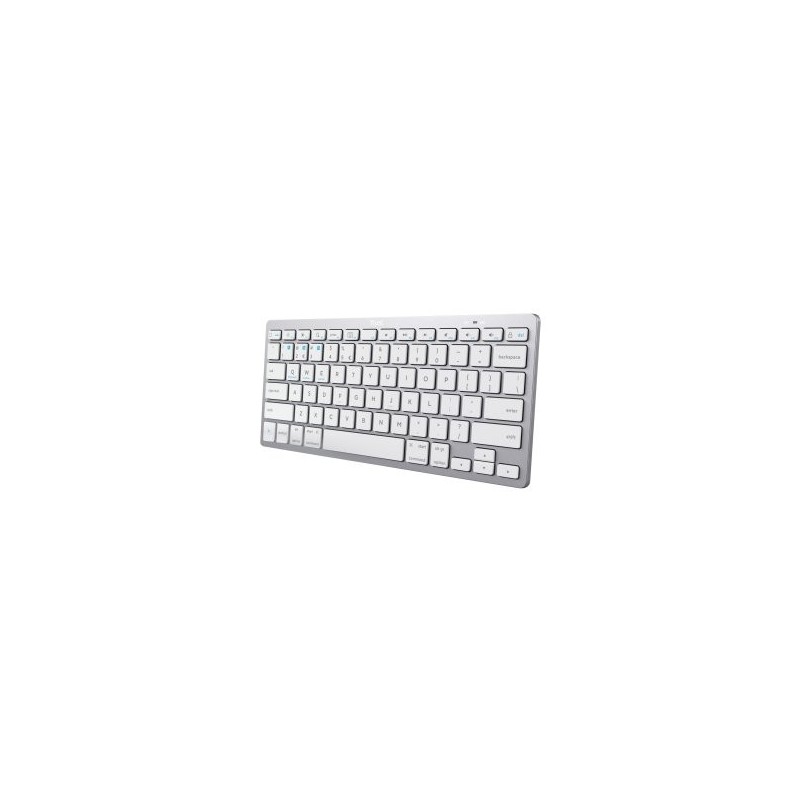 Teclado Compacto Inalámbrico Trust 24654/ Plata