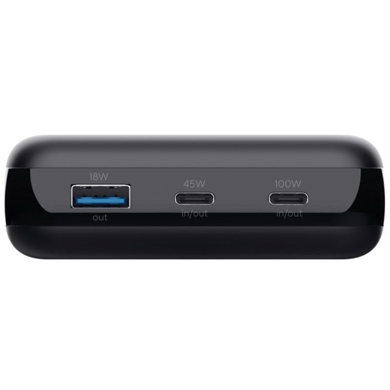 Batería Externa/Powerbank Trust Laro 20000mAh/ 100W/ Negra/ Compatible con Portátiles