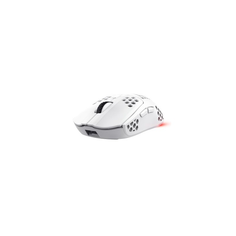 Ratón Gaming Inalámbrico Trust Gaming GXT 929 Helox/ Batería recargable/ Hasta 4800 DPI/ Blanco