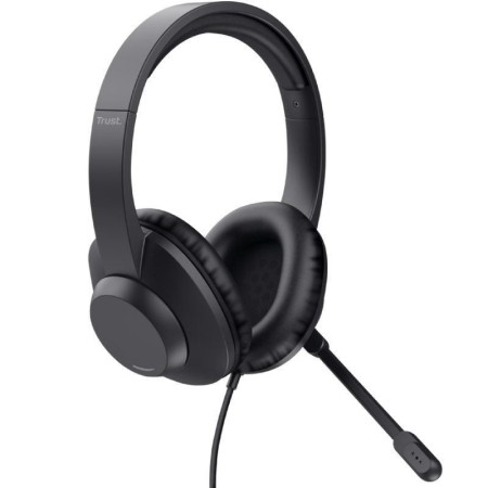 Auriculares Trust Ayda Max USB/ con Micrófono/ USB/ Negros